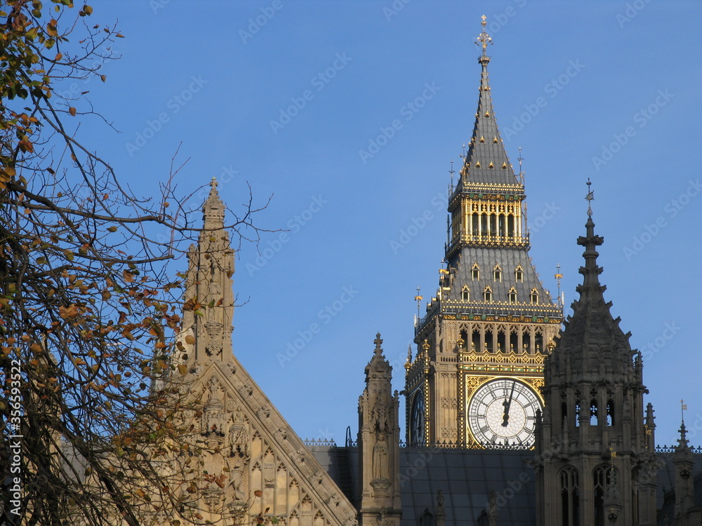 London,UK,Westminster palace and Big Ben, the clock tower