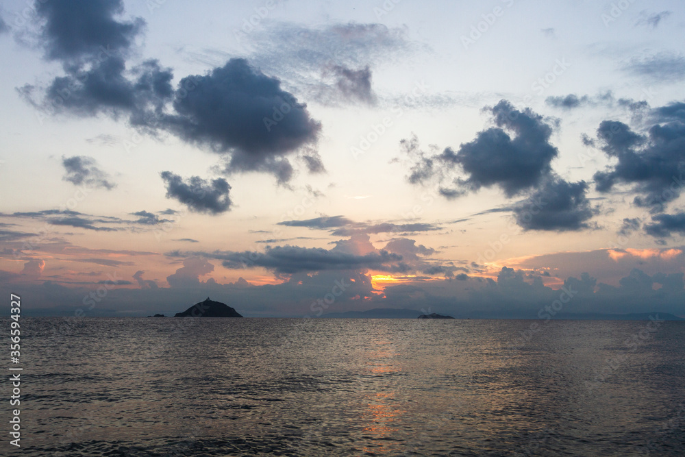 cloudscapes at mediterranean sea