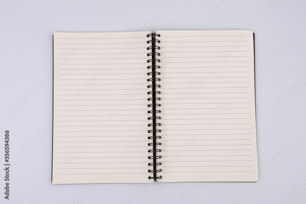 open notebook isolated on white background open notebook isolated on white background
