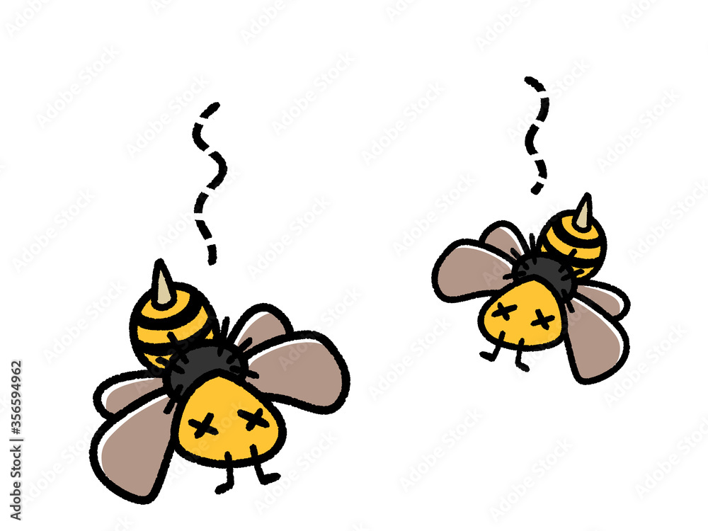 Obraz premium 退治されたスズメバチ 駆除