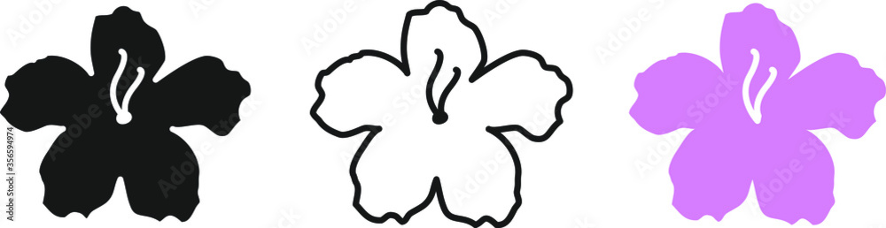 Rhododendron flower icon , vector Rhododendron flower icon , vector