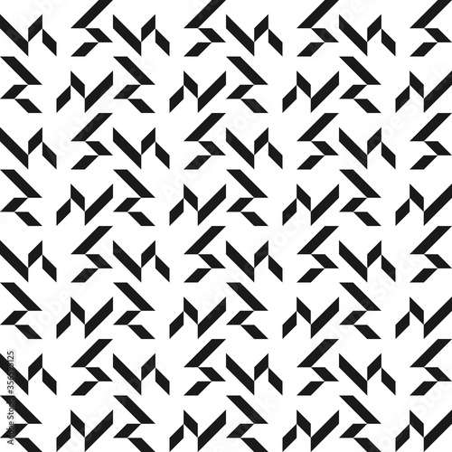Seamless geometric abstract pattern with elements of grass