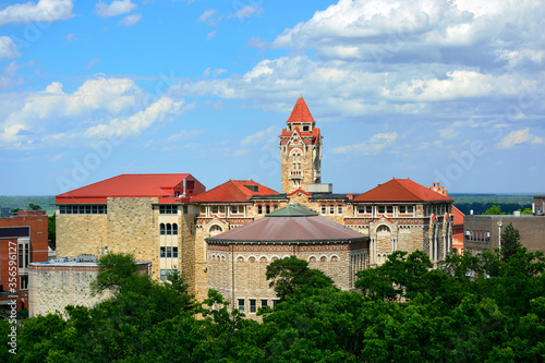 Buildings on the University of Kansas Campus in Lawrence, Kansas. photo