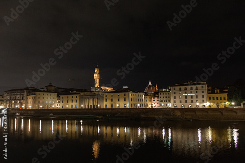 streets and houses of florence at night © EriksZ