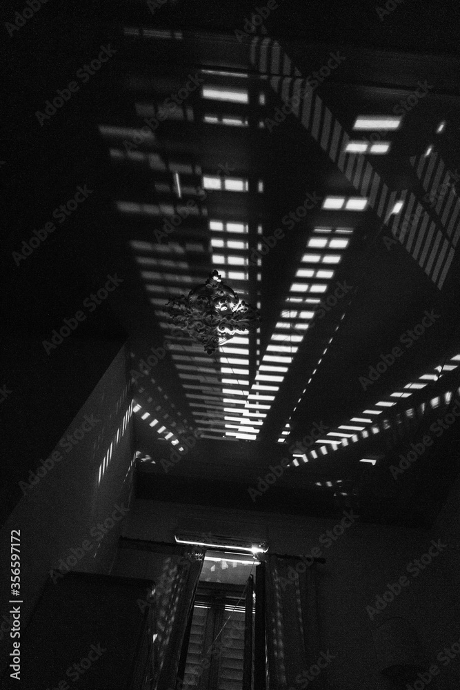 Naklejka premium shadows in black and white