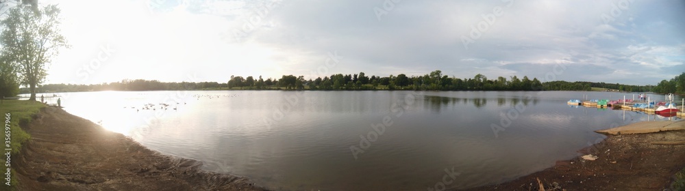 panorama of the lake, 180, pano