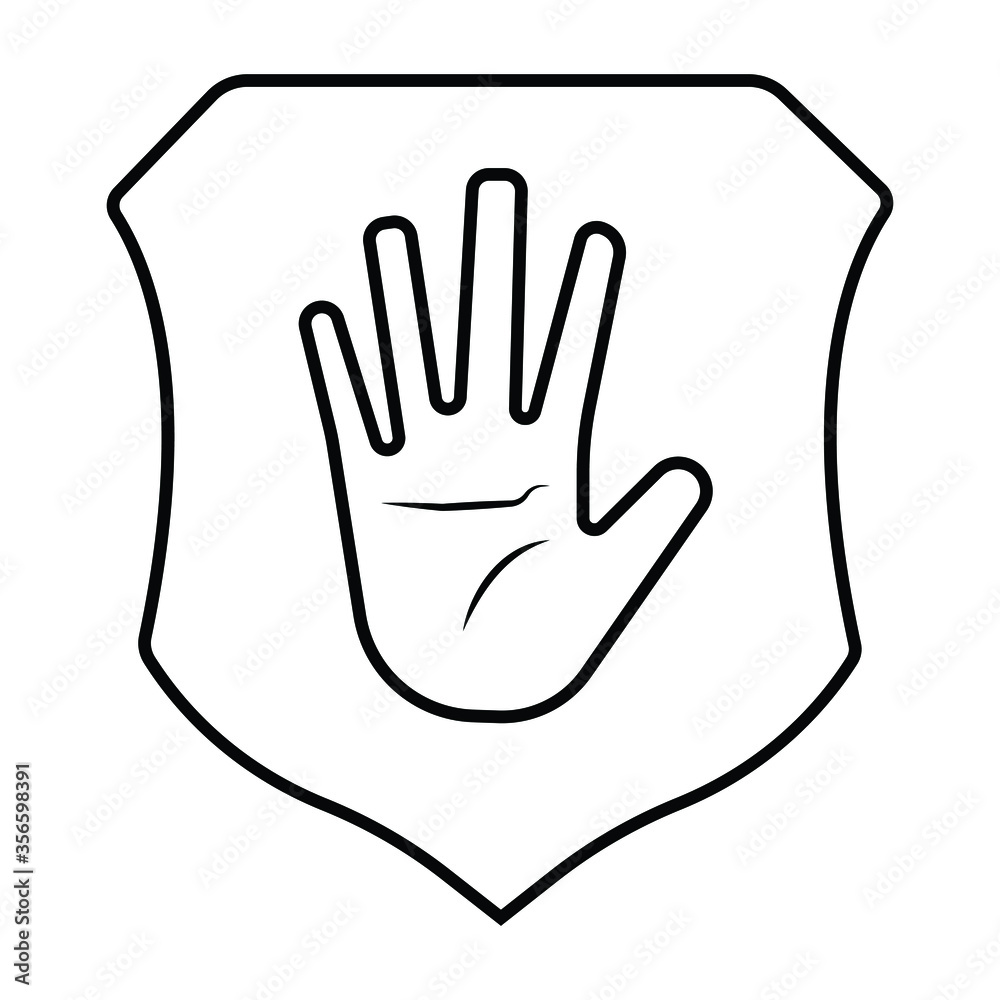 Obraz premium Shild icon vector illustration photo