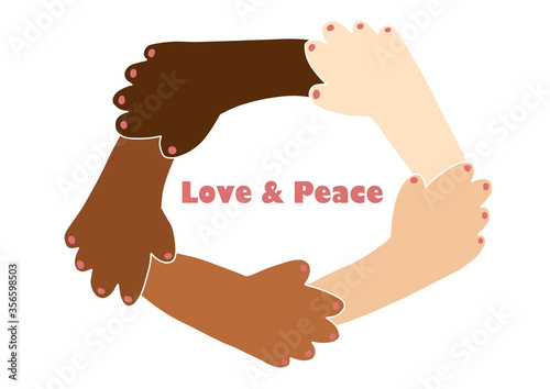 人種差別撤廃のイメージイラスト