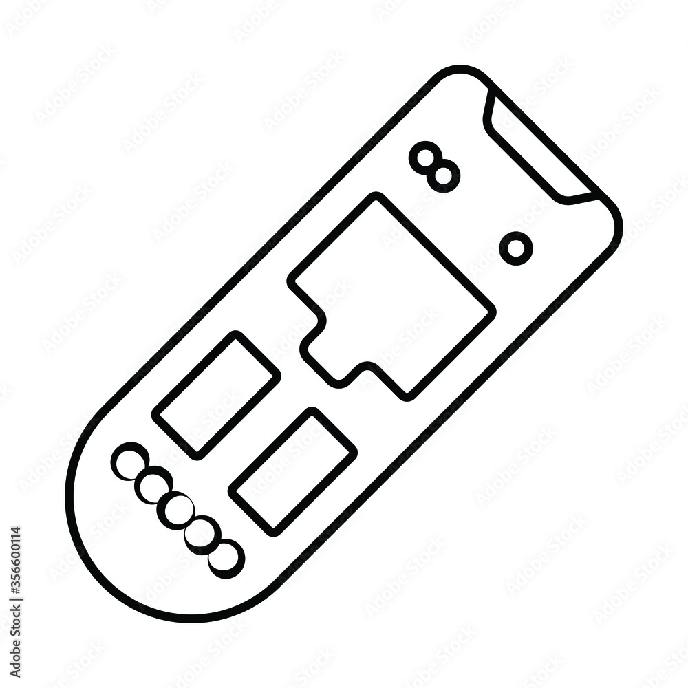 Network interface card icon vector Network interface card icon vector