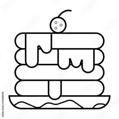  Cake icon vector illustration photo