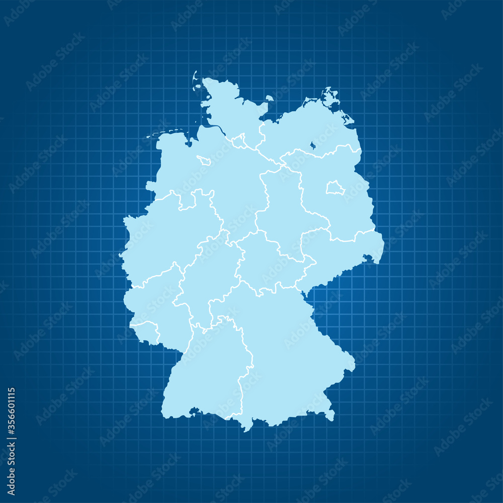 map of Germany