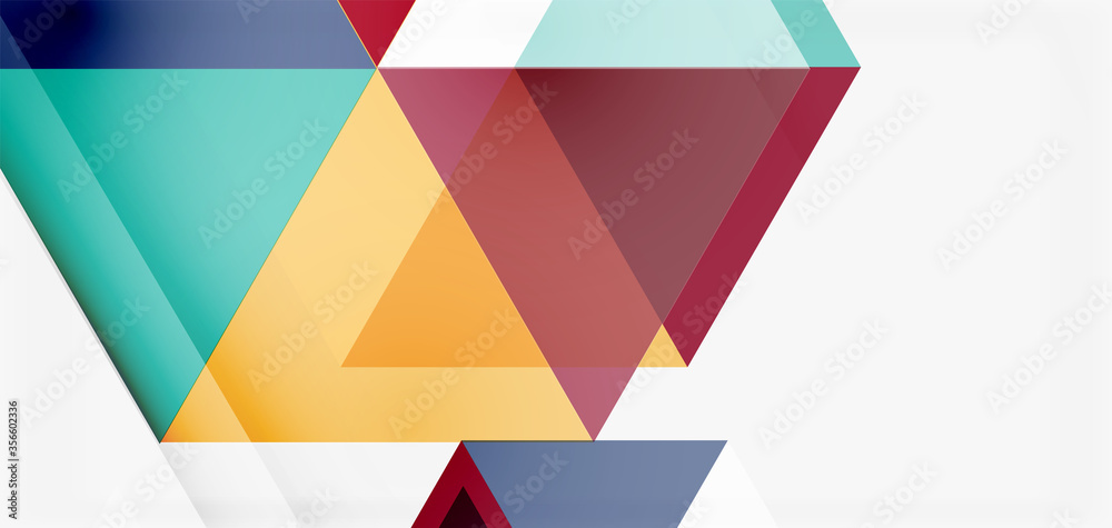 Geometric abstract background, mosaic triangle and hexagon shapes. Trendy abstract layout template for business or technology presentation, internet poster or web brochure cover, wallpaper