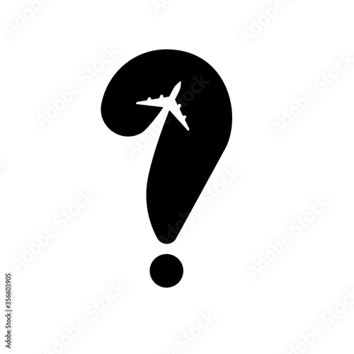 question mark travel logo