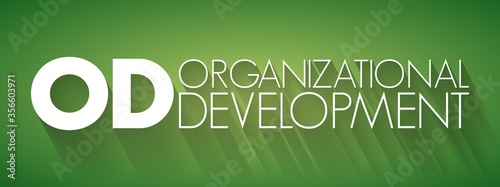 OD - Organizational Development acronym, business concept background
