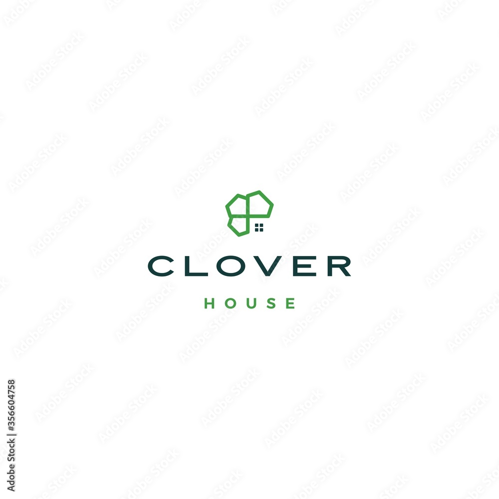 clover house home leaf three logo vector download clover house home leaf three logo vector download