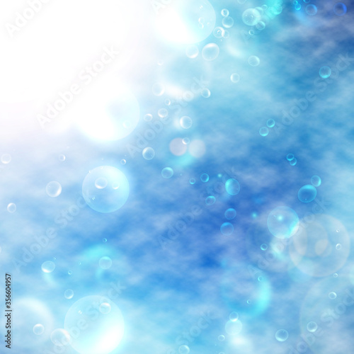 air bubbles of water