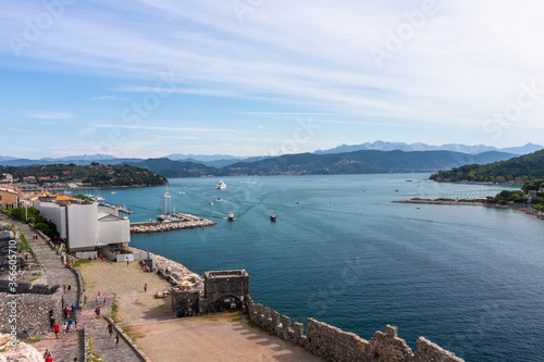 streets and houses of port venere