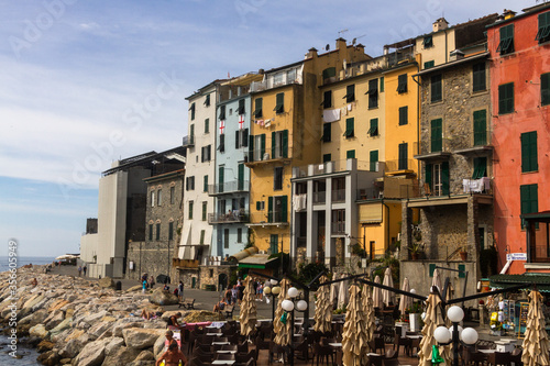 streets and houses of port venere