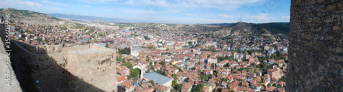 A panorama view of Kastamonu city from castle. Kastamonu is old historical town of Turkey.