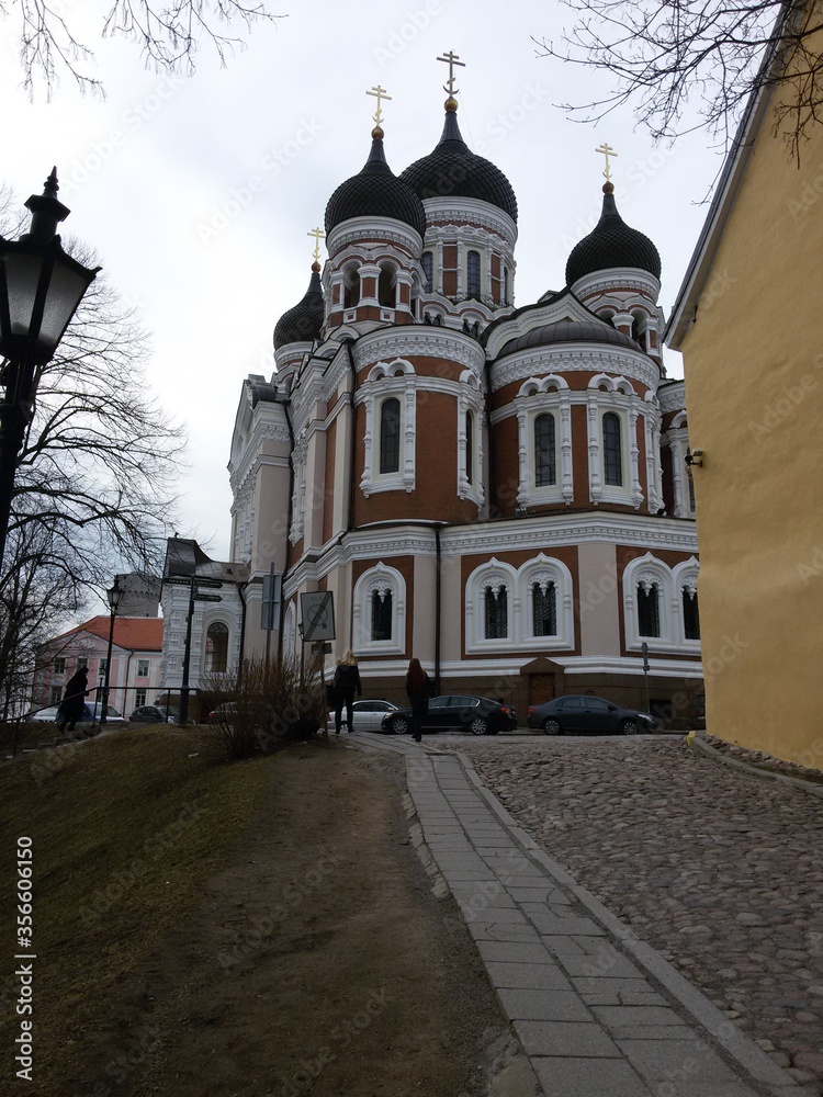 Fototapeta premium Alexander Nevsky church in Tallinn Estonia