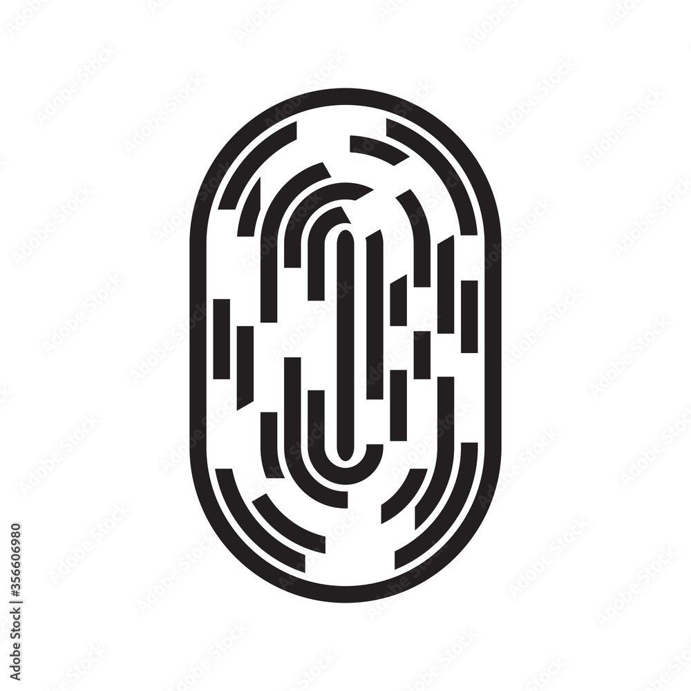 fingerprint icon, technology icon vector fingerprint icon, technology icon vector