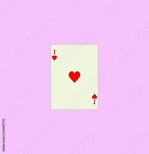playing card. illustration for web and mobile design.