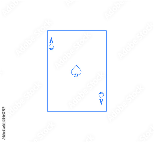 playing card. illustration for web and mobile design.