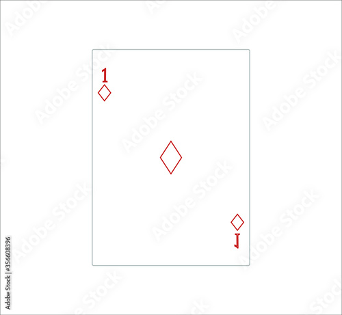 playing card. illustration for web and mobile design.