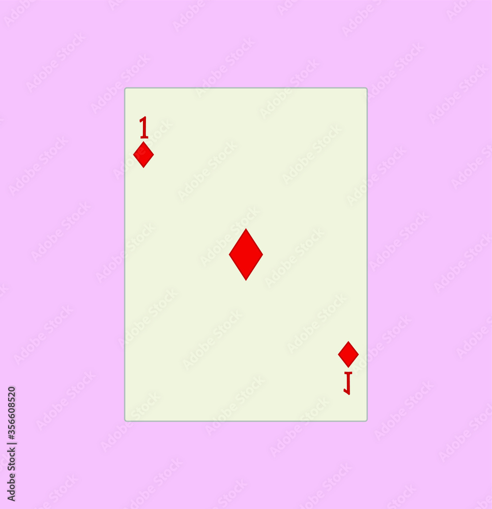 Obraz premium playing card. illustration for web and mobile design.