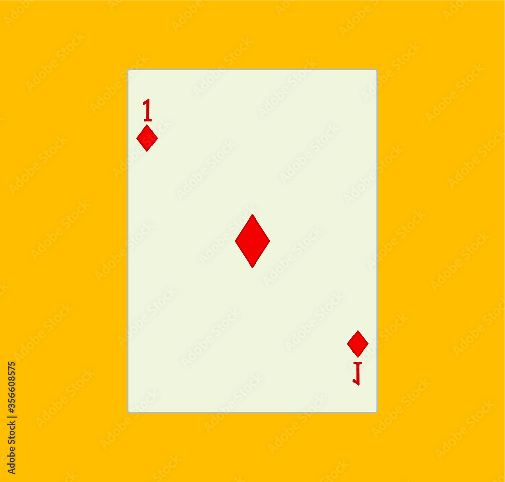 Obraz premium playing card. illustration for web and mobile design.
