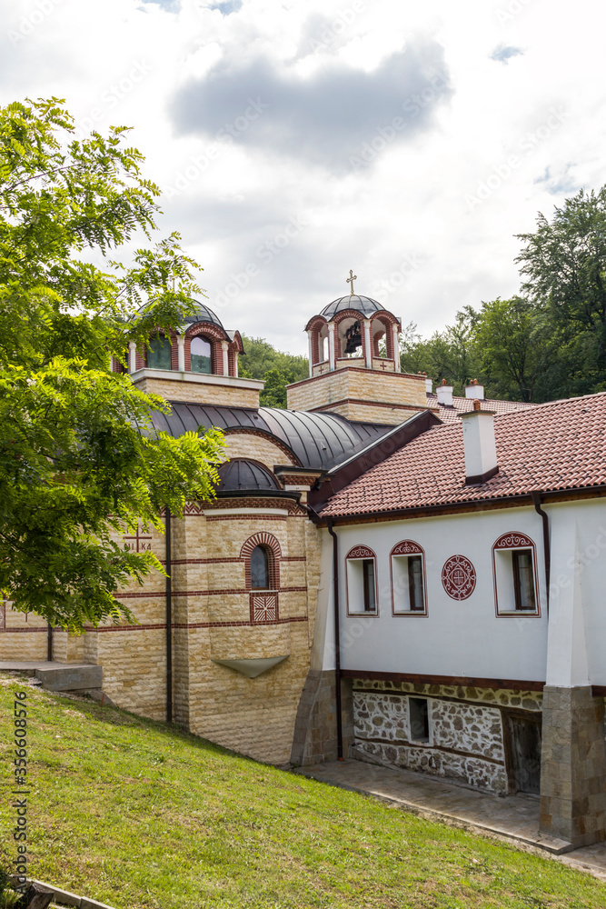 Fototapeta premium Divotino Monastery of Holy Trinity at Lyulin Mountain, Bulgaria