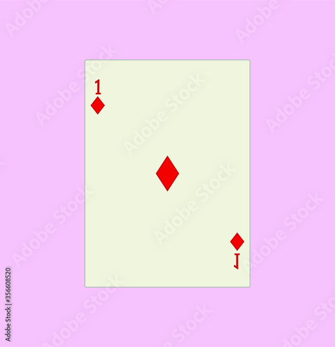 playing card. illustration for web and mobile design.