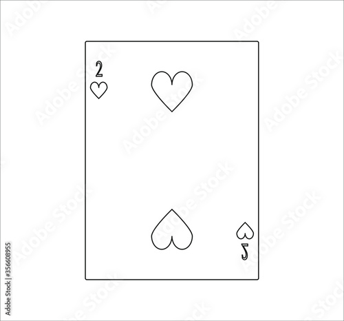 playing card. illustration for web and mobile design.