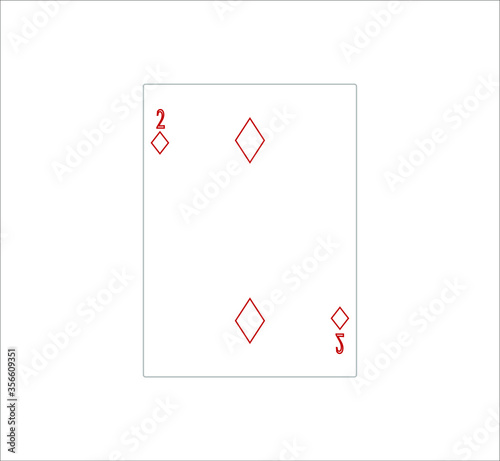 playing card. illustration for web and mobile design.