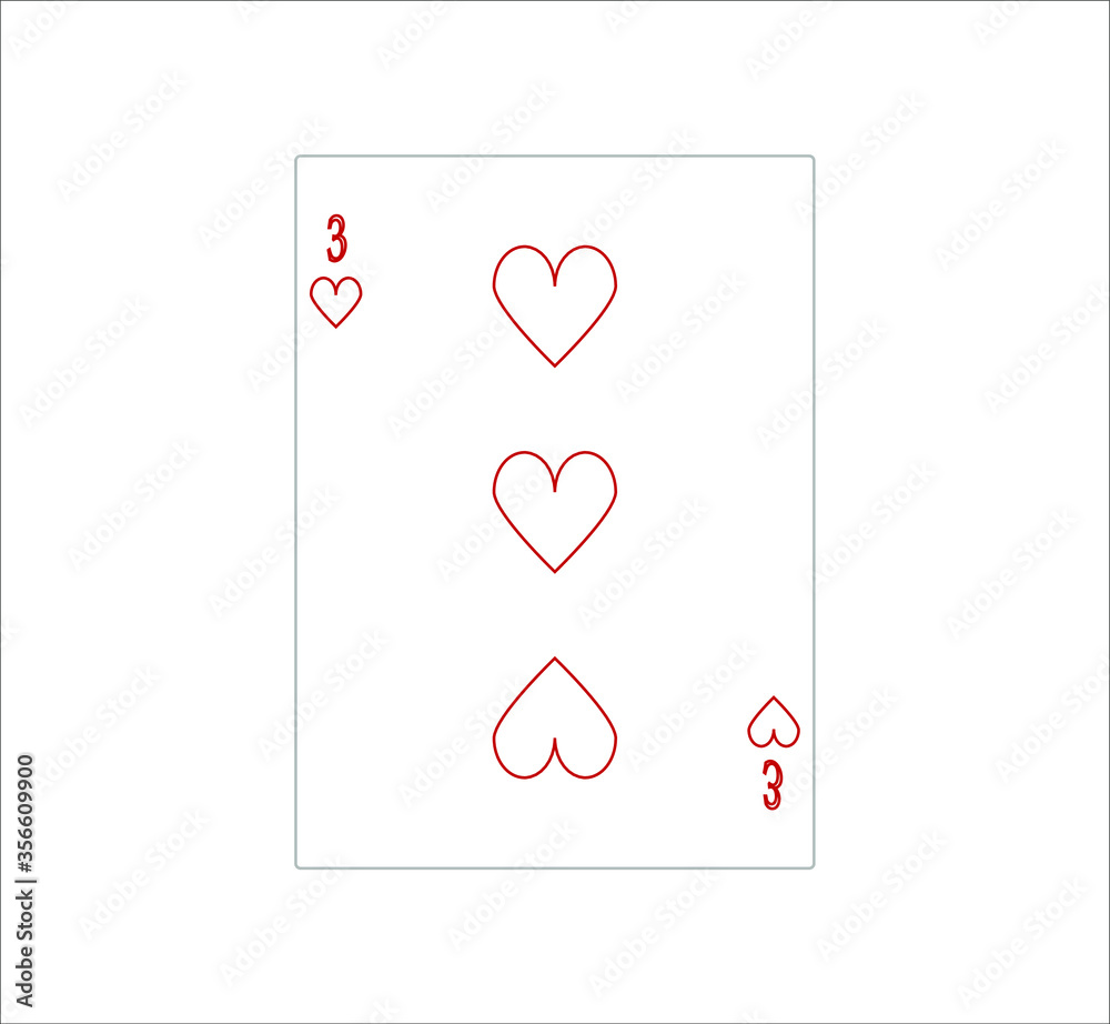 playing card. illustration for web and mobile design.