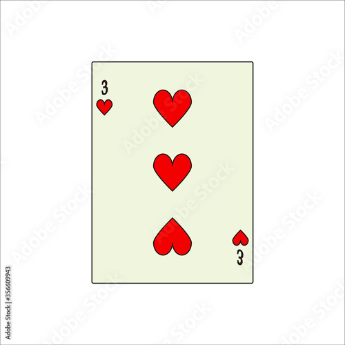 playing card. illustration for web and mobile design.