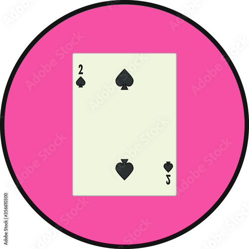 playing card. illustration for web and mobile design.