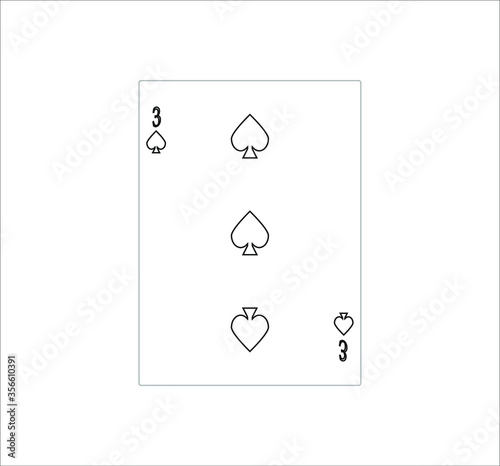 playing card. illustration for web and mobile design.