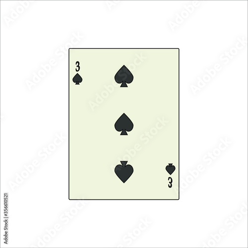 playing card. illustration for web and mobile design.