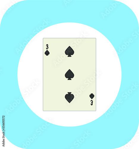 playing card. illustration for web and mobile design.