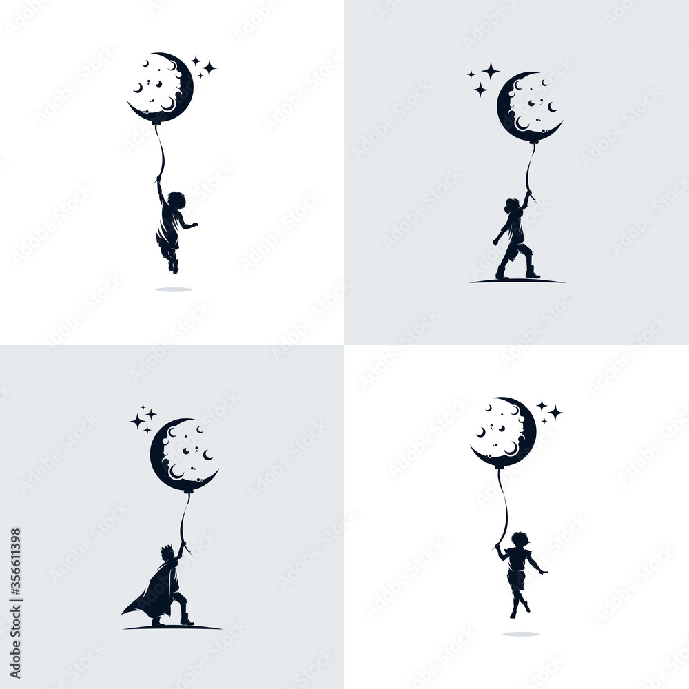 © Aurorae Art - Set of kids dream vector design illustration template © Aurorae Art - Set of kids dream vector design illustration template