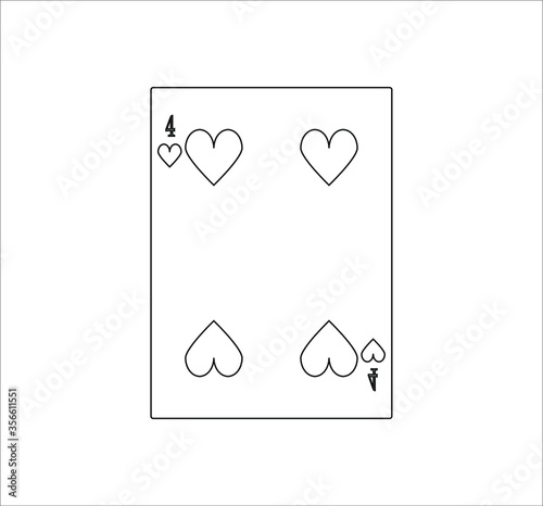 playing card. illustration for web and mobile design.