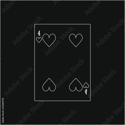 playing card. illustration for web and mobile design.