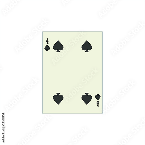 playing card. illustration for web and mobile design.