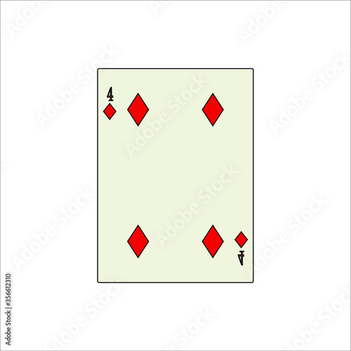 playing card. illustration for web and mobile design.