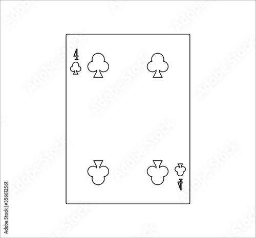 playing card. illustration for web and mobile design.