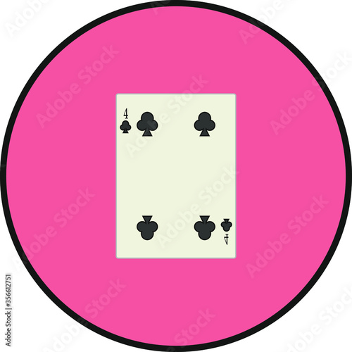 playing card. illustration for web and mobile design.