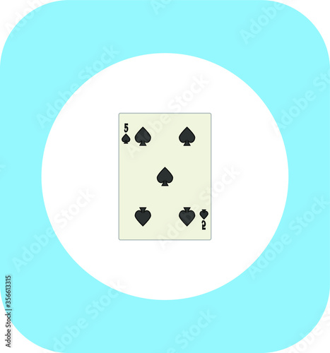 playing card. illustration for web and mobile design.