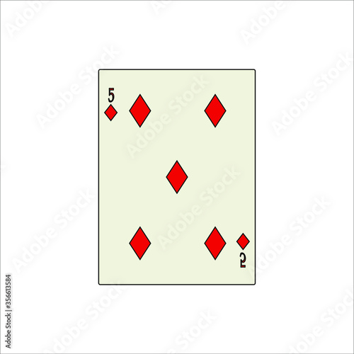 playing card. illustration for web and mobile design.