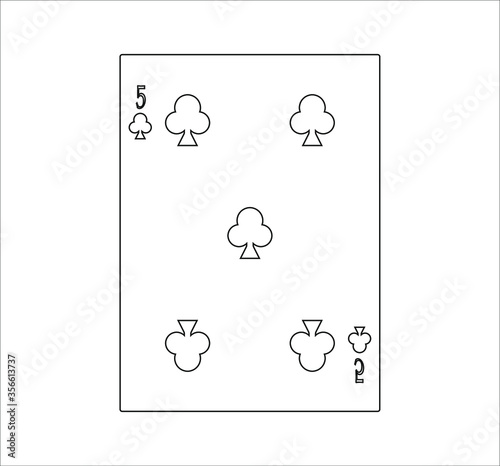 playing card. illustration for web and mobile design.